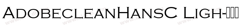 AdobecleanHansC Ligh字体转换